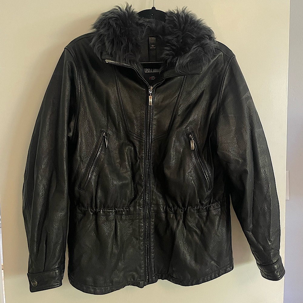 Postcard Leather Winter Jacket